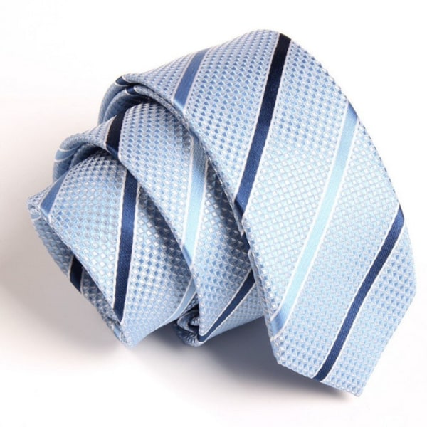 Smal slips i olika färger och mönster Blå