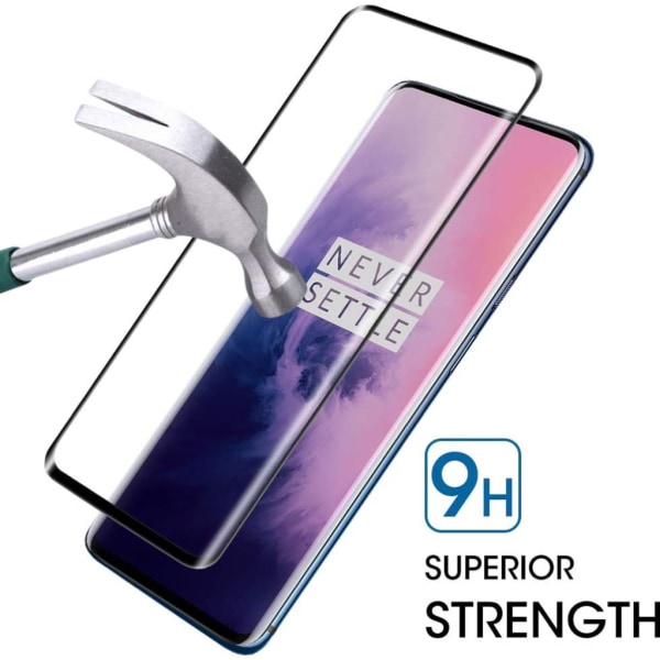 OnePlus 7T PRO skärmskydd 9H passar skal fodral hörlurar - Transparent OnePlus 7T Pro