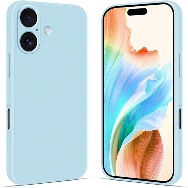 iPhone 16 skal mobilskal fodral TPU / silikon vit - VIT IPHONE 16