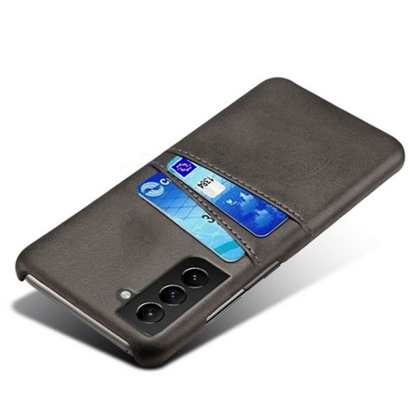 Kortholder Samsung S22+ cover mobilskal hul til oplader og høretelefoner - Sort Samsung Galaxy S22 Plus