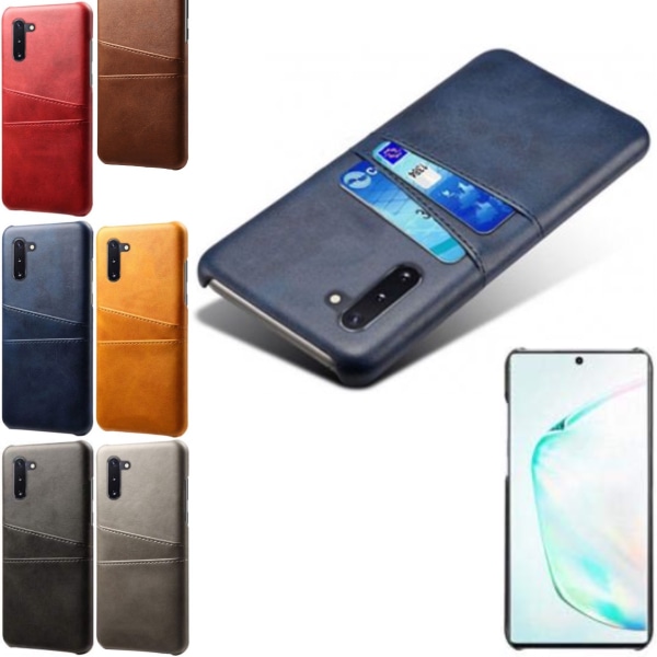 Samsung Galaxy Note 10 skal mobilskal hål åt laddare hörlurar - Ljusbrun / beige Note10