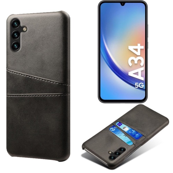 Samsung Galaxy A34 cover kort - Dark brown Samsung A34 5G