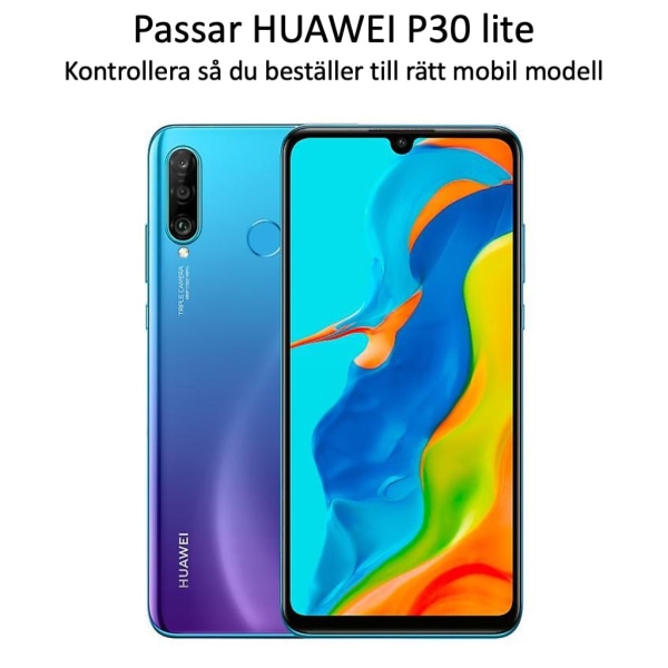 Huawei P30 lite näytönsuoja 9H sopii kuoriin, koteloon ja kuulokkeisiin - Transparent Huawei P30 lite