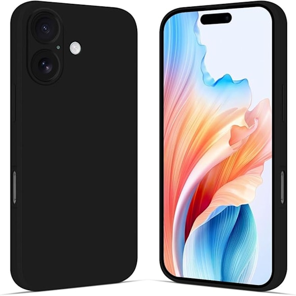 iPhone 16 skal mobilcover etui TPU / silikone sort - BLACK IPHONE 16