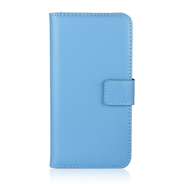 iPhone 15 plånboksfodral plånbok fodral skal skydd kort blå - Blå iPhone 15