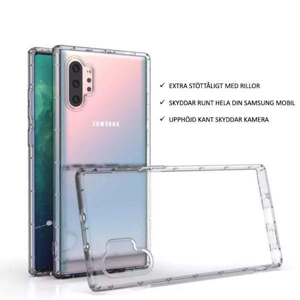 Samsung Galaxy Note 20/10/9/8 Plus/Ultra skal etui cushion - Transparent Note 20 case