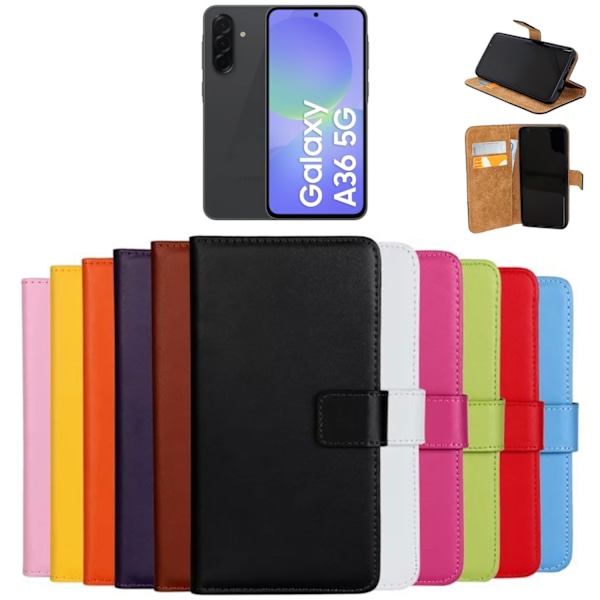 Samsung Galaxy A36 pung etui mobilcover - VÆLG: Blå  