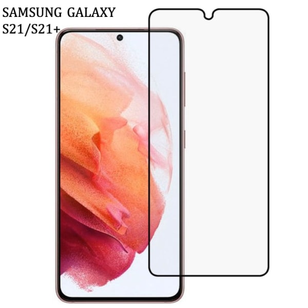 Näytönsuoja Samsung S21/S21+/S9/S9+/S8/S8+/S7Edge kuori Galaxy - Transparent med svart ram SAMSUNG S9 PLUS