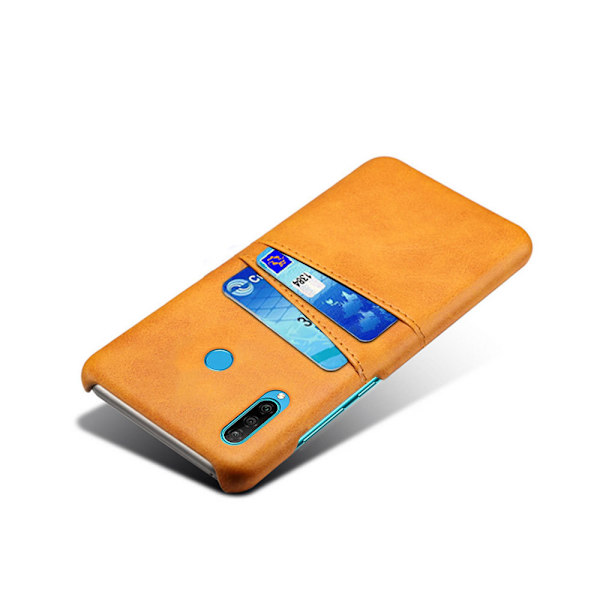 Huawei P30 Lite -kotelo, korttikotelo, jossa on paikat 2 luottokortille BLACK