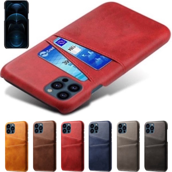 iPhone 13 Pro skal korthållare - Röd
