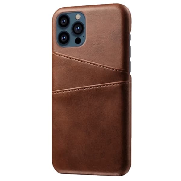 Kortholder til iPhone 13 Pro Max - Etui med plads til kort Brun iPhone 13 Pro Max