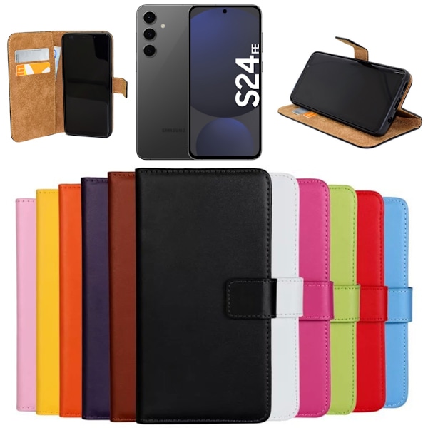 Samsung Galaxy S24 FE pungetui pung etui cover sort - Sort SAMSUNG S24 FE