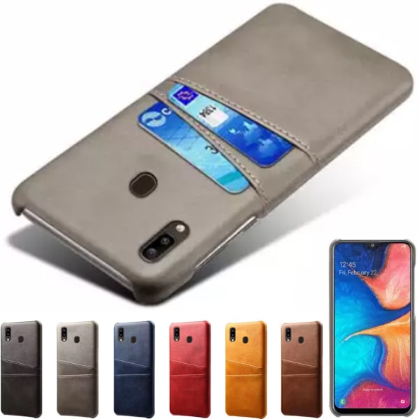 Samsung Galaxy A40 -kotelo korttipaikalla Harmaa A40