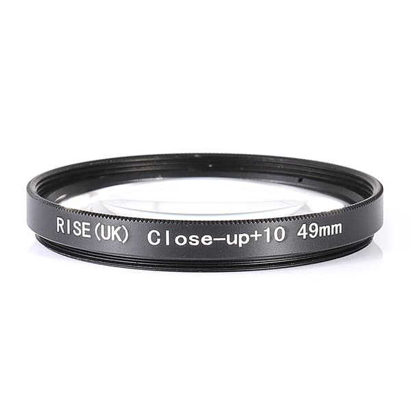 49 mm +10 close up- / makro- / närbildsfilter Svart