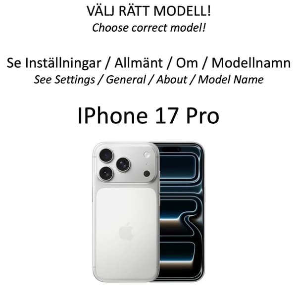 1SWEDEN korttikotelo iPhone 17 Pro -kuorelle - Light brown / beige iPhone 17 Pro