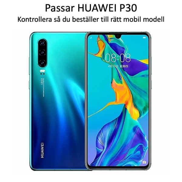 Huawei P30 näytönsuoja 9H sopii kuoriin, koteloihin ja kuulokkeisiin - Transparent Huawei P30