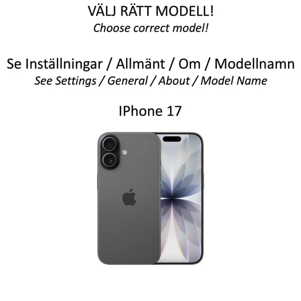 Silikon TPU skal Iphone 17 fodral mobilskal - Blå Iphone 17