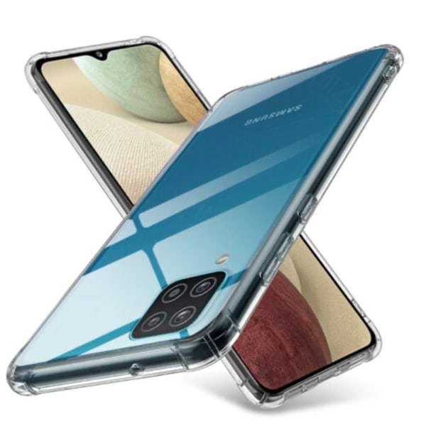 Samsung Galaxy A12 kotelo Army V3 läpinäkyvä