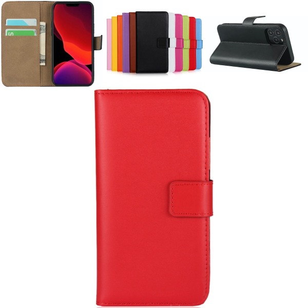 iPhone 11 Pro pung etui pung etui cover beskyttelse rød - Red iPhone 11 Pro