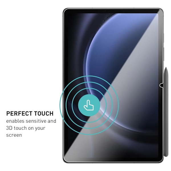 Samsung Galaxy Tab S9 FE skärmskydd härdat glas 9H transparent  