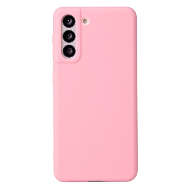 Silikoni TPU Suojakuori Samsung S22 Case Mobile Cover Näytönsuoja Pinkki - Pink Galaxy S22 5G