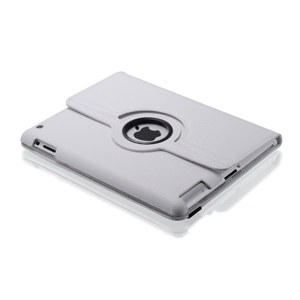 Beskyttelse 360° rotation iPad 2/3/4 etui stativ skærmbeskyttelse skal taske: Hvid Ipad 2/3/4 fra 2011/2012 Ikke Air