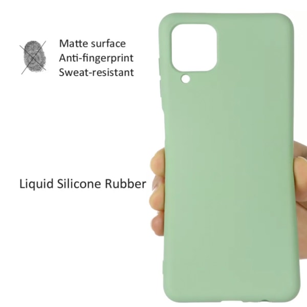 Silikon TPU skal Samsung A12 fodral mobilskal skärmskydd grön - Grön Galaxy A12