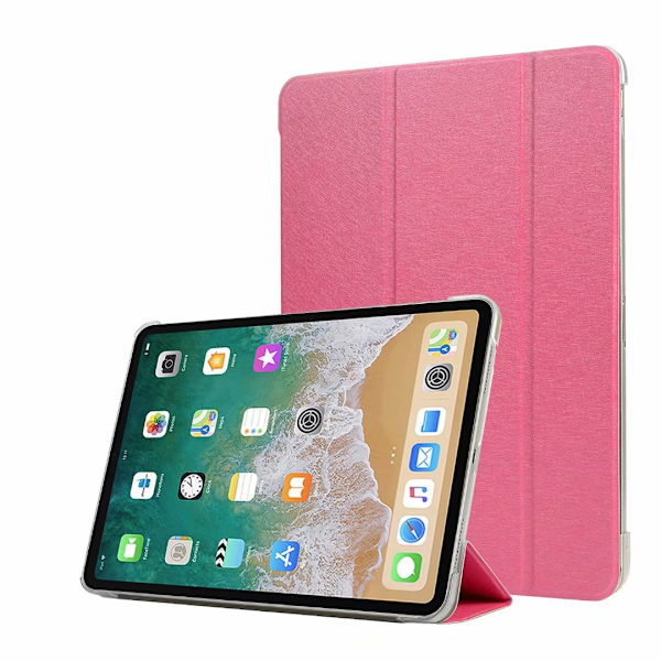 Alla modeller iPad fodral/skal/skydd tri-fold design cerise - Cerise Ipad Air 1/2 & Ipad 9,7 Gen5/Gen6