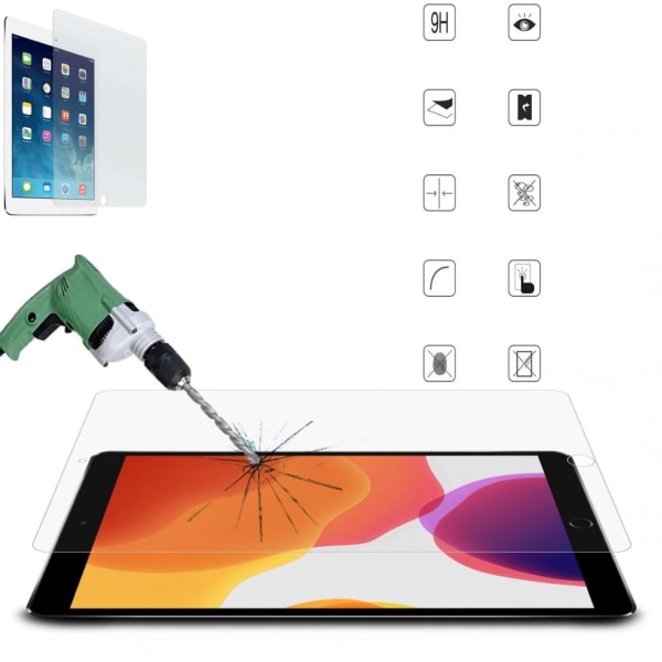 iPad 9.7 gen6 2018 skærmbeskytter hærdet glas 0.3mm 9H gennemsigtig  