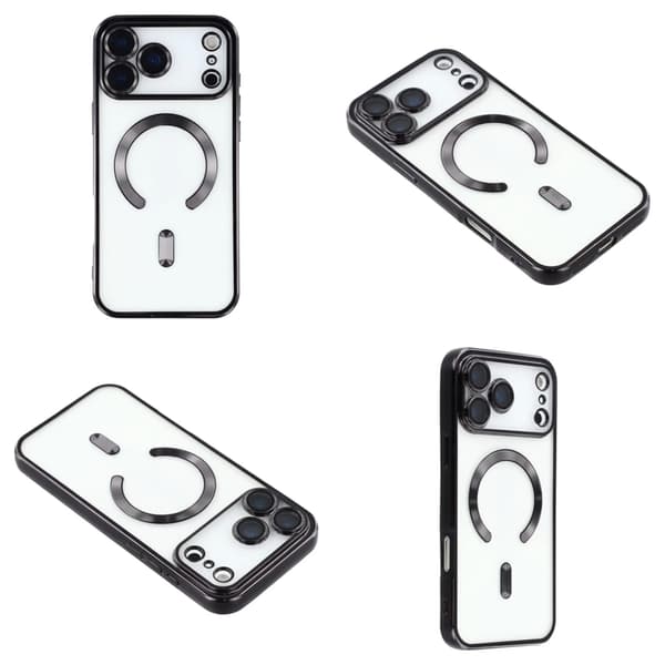 iPhone 17 Pro Max -kuori MagSafe Transparent / black Iphone 17 Pro Max