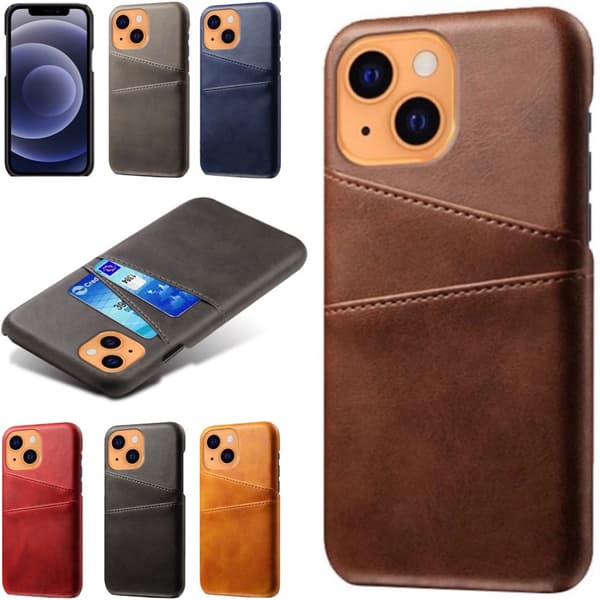 iPhone 13 mini -kotelo korttipidikkeellä - Brown