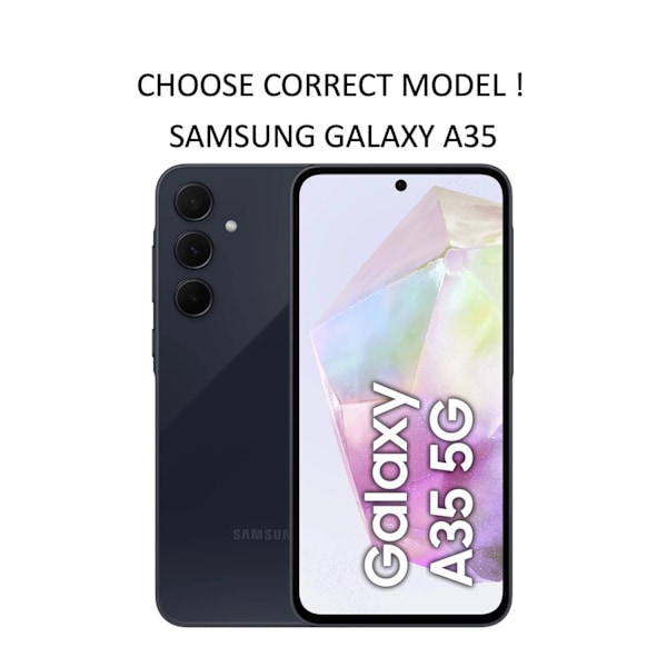 Samsung Galaxy A35 etui pung cover kortholder - Gul SAMSUNG A35