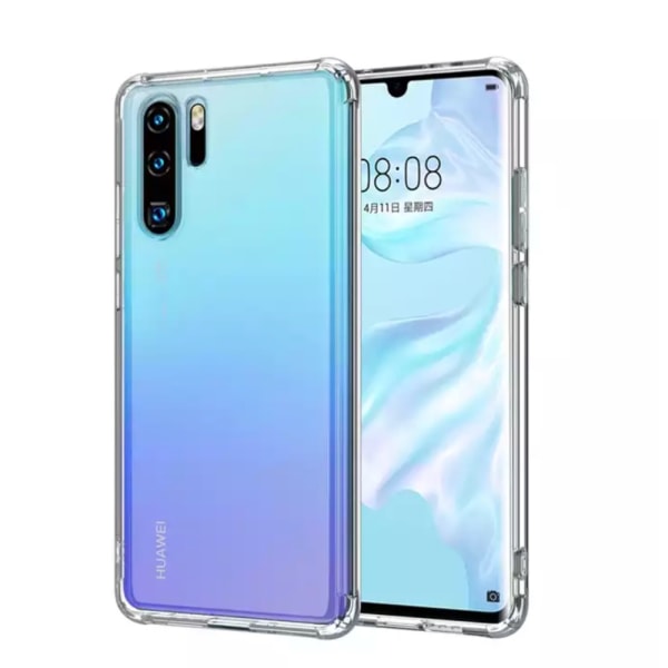 Huawei P20/P30/P40 Pro/Lite kuori suojakotelo Army - Transparent Huawei P20 Lite