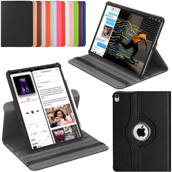 Beskyttelse 360° iPad Pro 12.9 2018 gen3 etui stativ udsalg - Sort Ipad Pro 12.9 gen 3 2018