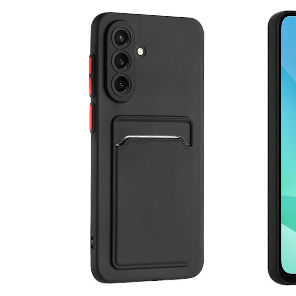 Samsung Galaxy A56 skal mobilskal korthållare slot svart SVART  