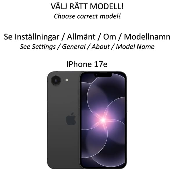 1SWEDEN etui til Apple iPhone 17e pung cover kortholder - Blå Iphone 17e