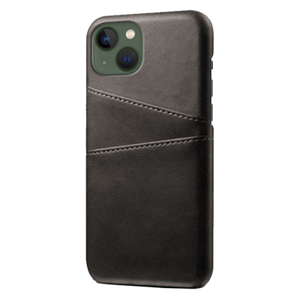 Kortholder til iPhone 14 Plus - Etui med plads til kort og oplader Black iPhone 14 Plus