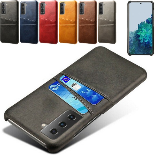 Samsung Galaxy S21 cover kortholder - Light brown / beige Samsung S21