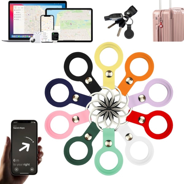 AirTag nøglering design cover se i Iphone / Ipad - FARVE LJUSGRÖN