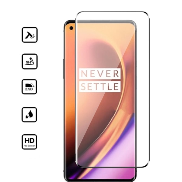 OnePlus 8 PRO skärmskydd 9H passar skal fodral hörlurar - Transparent OnePlus 8 Pro