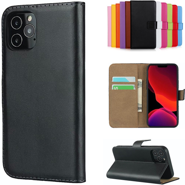 iPhone 12/12 Pro plånboksfodral plånbok fodral skal orange - Orange iPhone 12 / 12 Pro