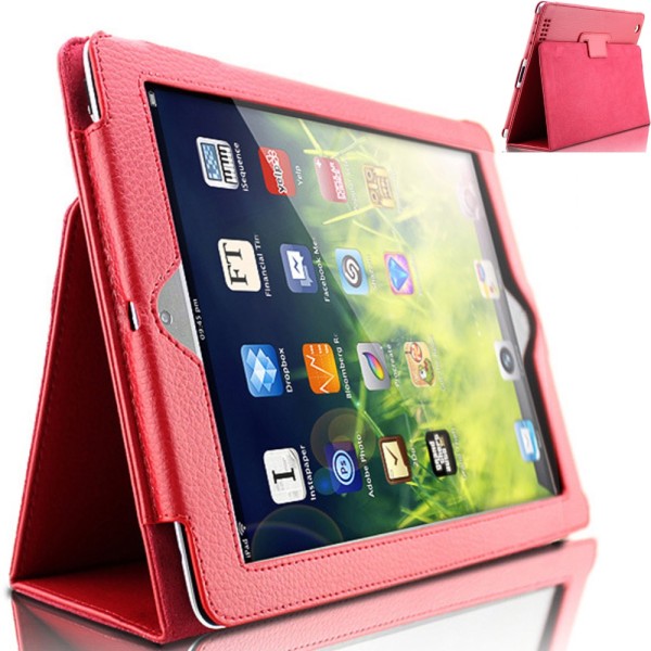 iPad 2 / Ipad 3 / Ipad 4 kotelo - Punainen Ipad 2/3/4 vuodelta 2011/2012 ei Air