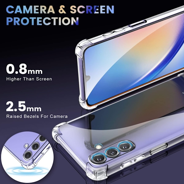 Samsung Galaxy A25 -kotelo Army V3 läpinäkyvä Samsung Galaxy A25