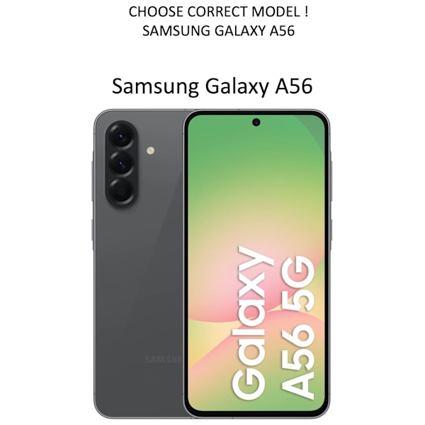 Samsung Galaxy A56 skal fodral Army V3 - Transparent Samsung A56