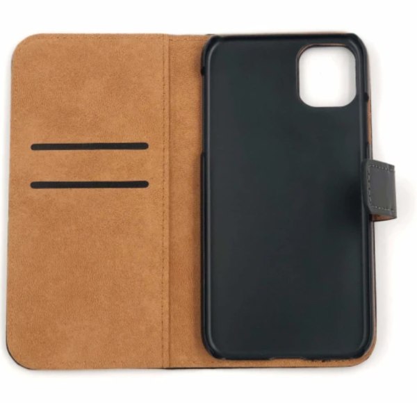 iPhone 15 Plus plånboksfodral plånbok fodral skal kort brun - Brun iPhone 15 Plus
