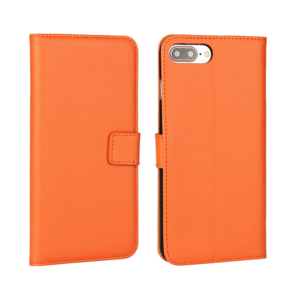 iPhone 7/8 Plus plånboksfodral plånbok fodral skal skydd orang - ORANGE iPhone 7 Plus / Iphone 8 Plus