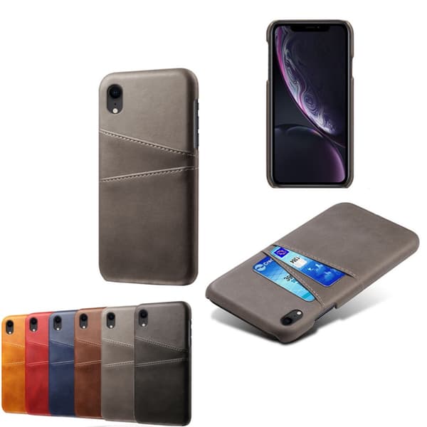 Iphone XR skal kortholder - Black