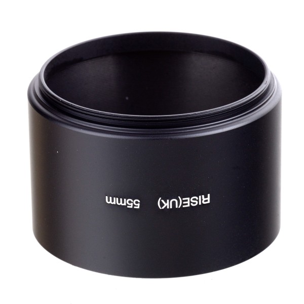 55 mm motljusskydd / professional lens hood svart