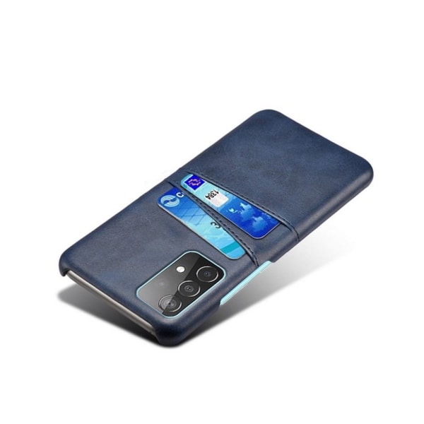 Korthållare Samsung A52/A52s skal mobilskal hål åt laddare - Blå Samsung Galaxy A52/A52s 5G 4G