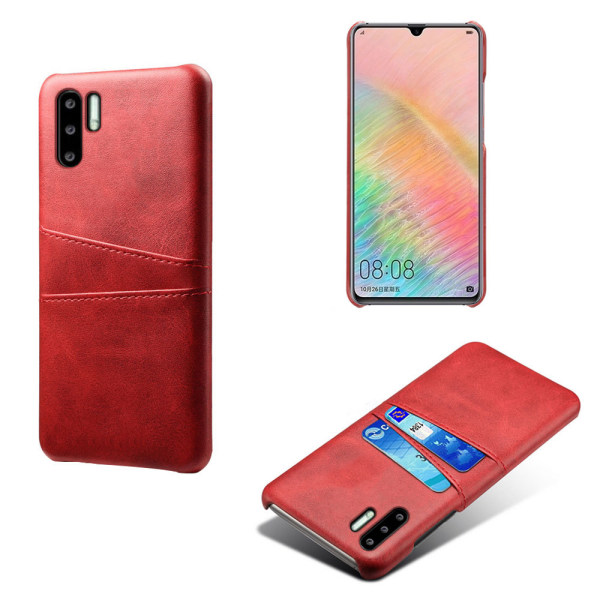 Huawei P30 Pro -kotelo korttipidikkeellä Red